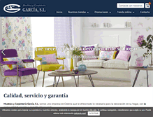 Tablet Screenshot of mueblesgarcia.com